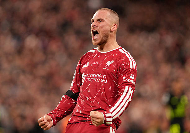 Alexis Mac Allister nằm trong tầm ngắm của Real Madrid. Ảnh: Liverpool FC/Getty Images