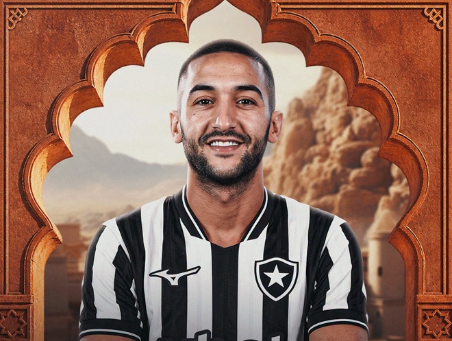 Ảnh bài viết Hakim Ziyech gia nhập Botafogo, bắt đầu chương mới sự nghiệp