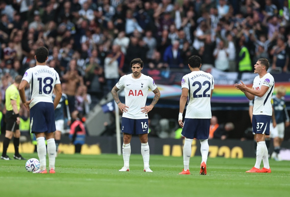 Tottenham vẫn chưa có bàn thắng nào sau 3 trận đấu tại Ngoại hạng Anh mùa này. Ảnh: EPA/Neil Hall.