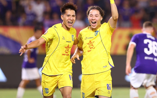 SLNA hủy diệt Hà Nội ở Hàng Đẫy. (Ảnh: V-League)