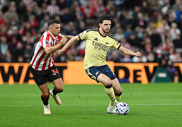 Arsenal gặp kh&ocirc;ng &iacute;t kh&oacute; khăn trước Sunderland. Ảnh của Stuart MacFarlane/Arsenal FC - Getty Images.