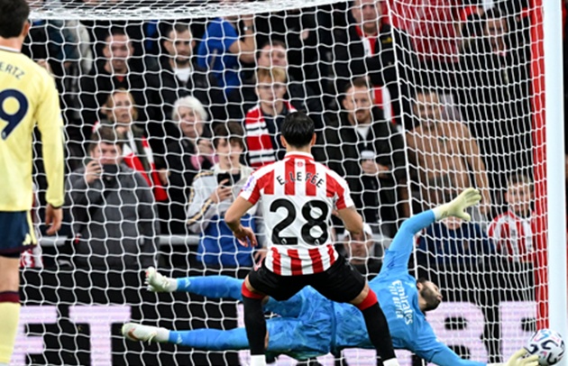 Ảnh bài viết Chấm điểm Arsenal: Raya nhận 8,6 điểm, bệ phóng Bruno Guimaraes