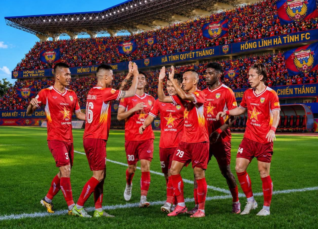 Hà Tĩnh sở hữu lực lượng vượt trội. Ảnh: Facebook Hồng Lĩnh Hà Tĩnh FC.