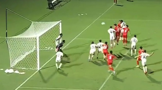 Khoảnh khắc tỏa sáng của Ngọc Mỹ mang về 1 điểm cho Việt Nam. Ảnh: Chụp màn hình VTV.