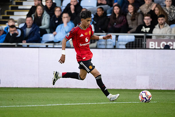 JJ Gabriel có thể đối đầu MU ở Ngoại hạng Anh trong tương lai. Ảnh: Ash Donelon/Manchester United via Getty Images.