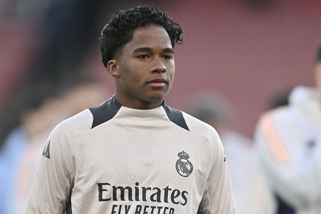 Endrick không được trọng dụng tại Real Madrid. Ảnh: EPA/VINCE MIGNOTT