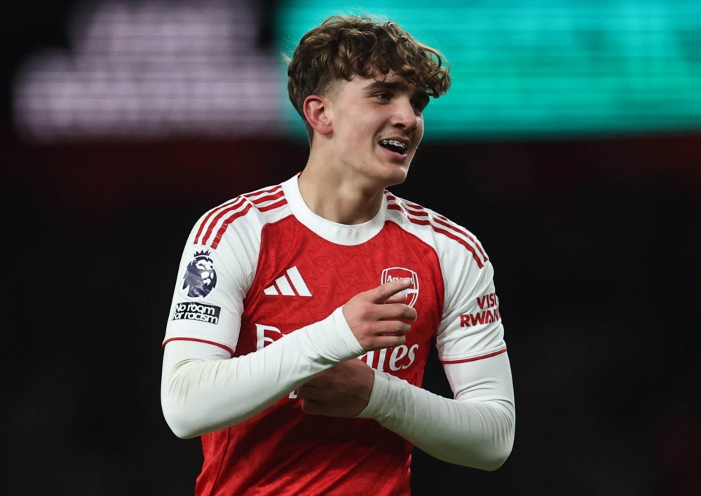 Arsenal d&egrave; chừng trong việc sử dụng Max Dowman, bất chấp phong độ ấn tượng của t&agrave;i năng 16 tuổi. Ảnh: EPA.