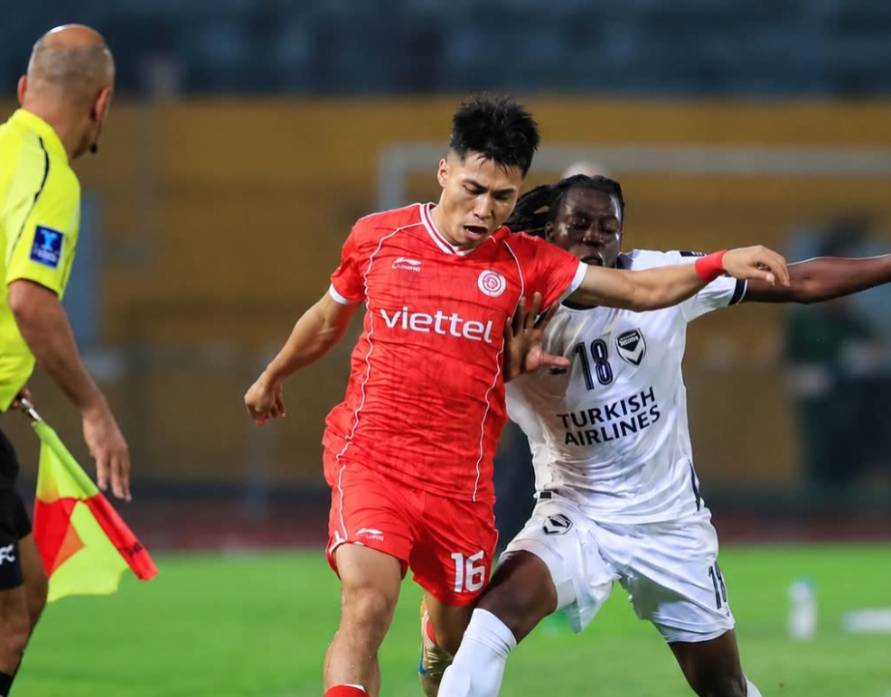 Viettel gi&agrave;nh được 1 điểm kịch t&iacute;nh trước Melbourne Victory. Ảnh: ASEAN UNITED.