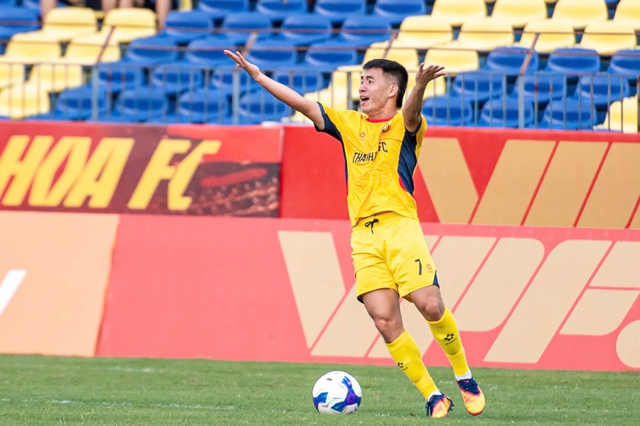 Thanh H&oacute;a để thua sốc tr&ecirc;n s&acirc;n nh&agrave; trước đội hạng Nhất. Ảnh: Thanh H&oacute;a FC.