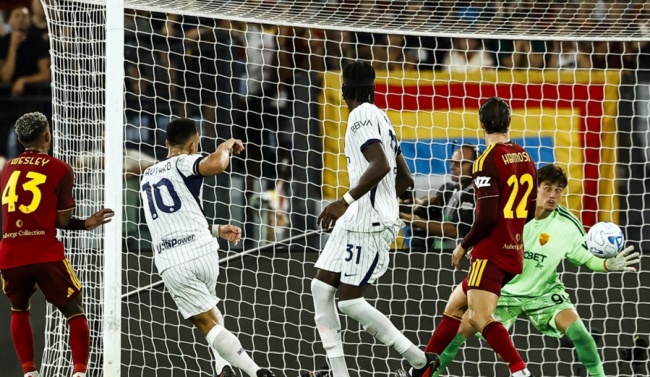 Ảnh bài viết Manu Kone - Lautaro Martinez bùng nổ, Inter hòa kịch tính Roma