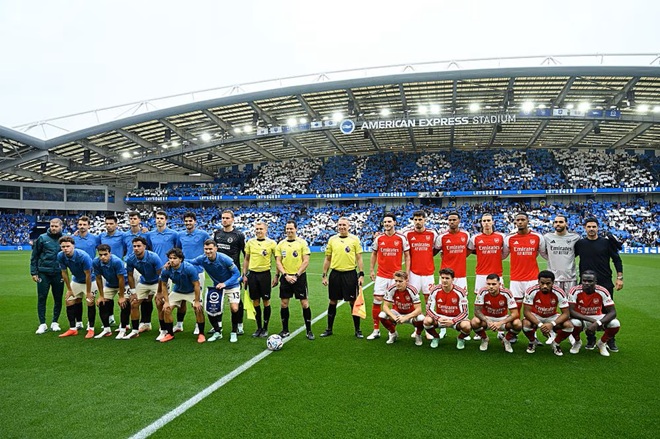  Guimaraes đ&atilde; được điền t&ecirc;n v&agrave;o đội h&igrave;nh xuất ph&aacute;t. Ảnh: Arsenal.