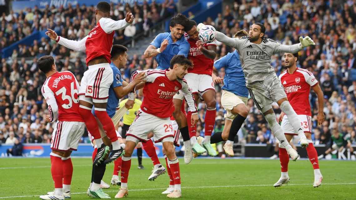 Arsenal đ&atilde; c&oacute; trận thua đậm Brighton. Ảnh: Mike Hewitt/Getty Images.