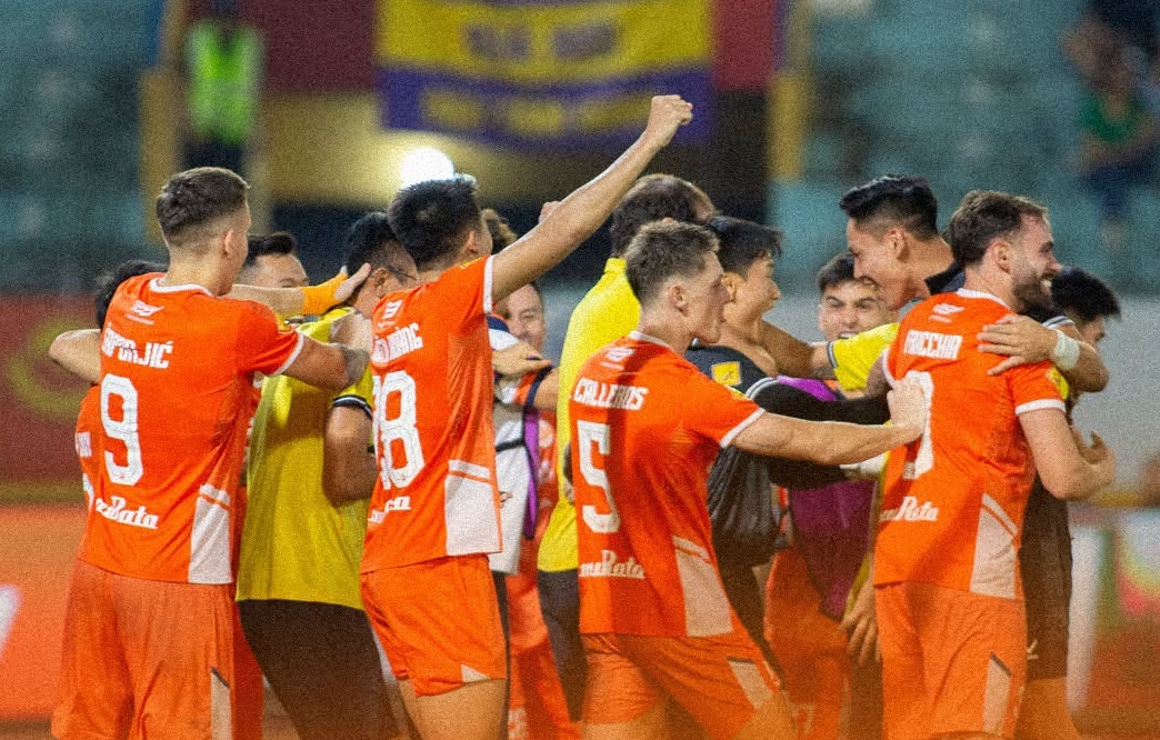 Đà Nẵng vượt qua Hà Nội FC sau loạt luân lưu cân não. Ảnh: SHB Đà Nẵng FC.