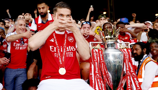 Gyokeres có thể rời đội dù góp công giúp Arsenal vô địch Ngoại hạng Anh. (Ảnh: EPA Images)