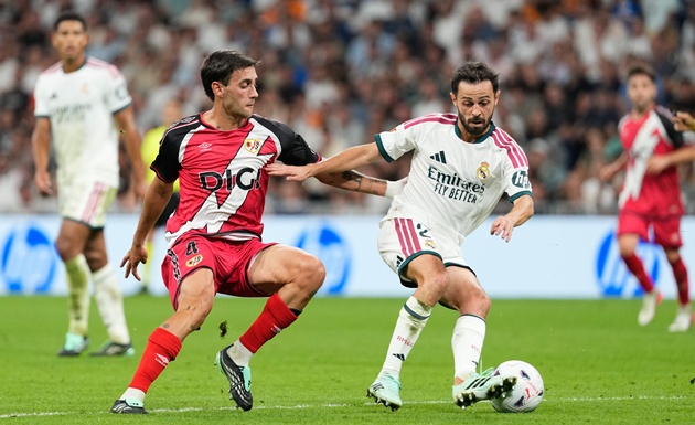 Bernardo Silva chật vật t&igrave;m chỗ đứng tại Real Madrid. (Ảnh: EPA Images)