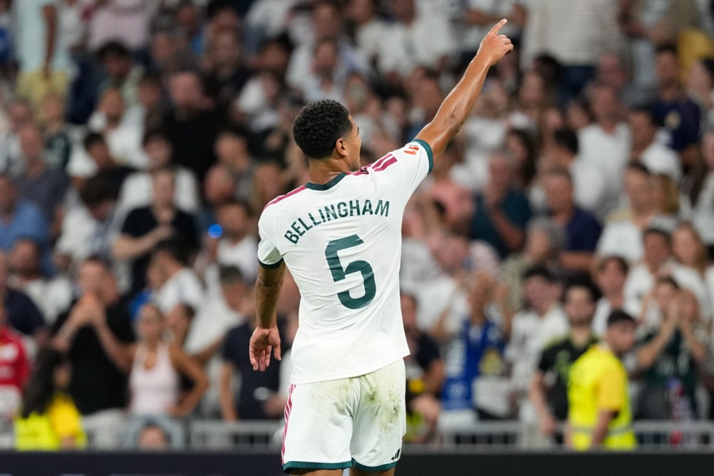 Bellingham l&agrave; cầu thủ quan trọng bậc nhất trong đội h&igrave;nh Real Madrid hiện tại. Ảnh: EPA IMAGES. 
