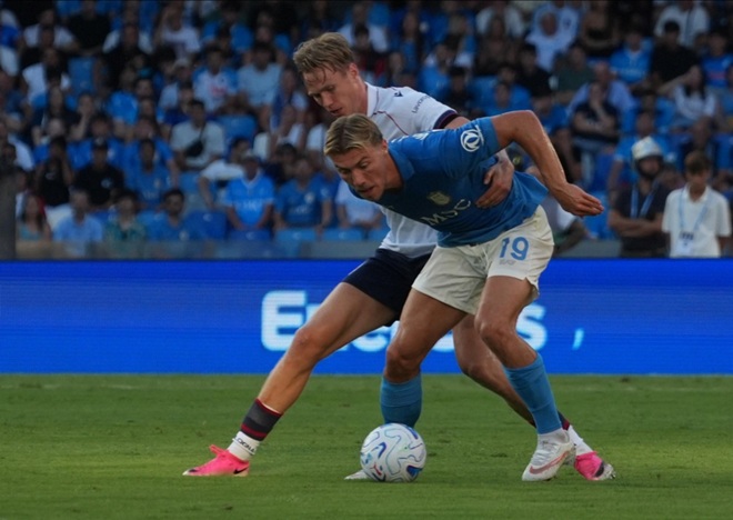 Ảnh bài viết Thống kê cho thấy Hojlund đang gặp khó tại Napoli