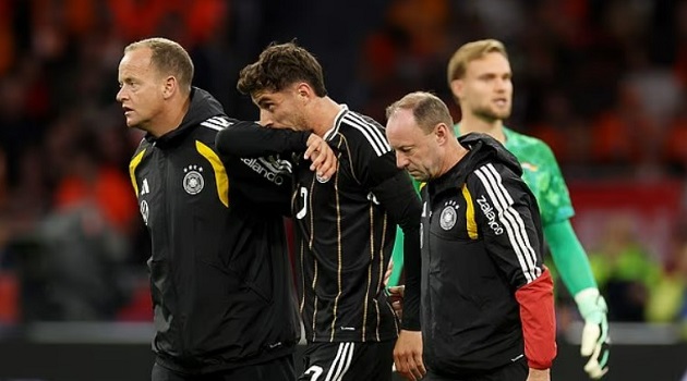 Havertz gặp vận đen khi lên tuyển. Ảnh: UEFA.