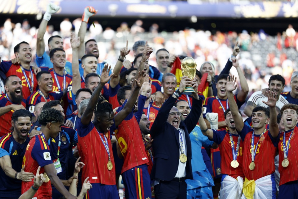 T&acirc;y Ban Nha cho thấy sức mạnh vượt trội ở World Cup 2026. Ảnh: EPA.