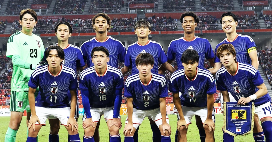 U23 Nhật Bản gi&agrave;nh v&eacute; v&agrave;o b&aacute;n kết. Ảnh: T&agrave;i khoản X Li&ecirc;n đo&agrave;n b&oacute;ng đ&aacute; Nhật Bản.
