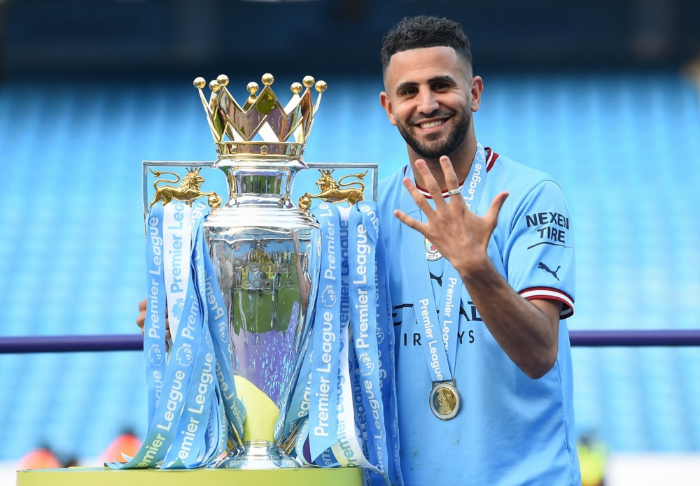 Riyad Mahrez gặt hái nhiều thành công trong màu áo Man City. Ảnh: EPA/Peter Powell.