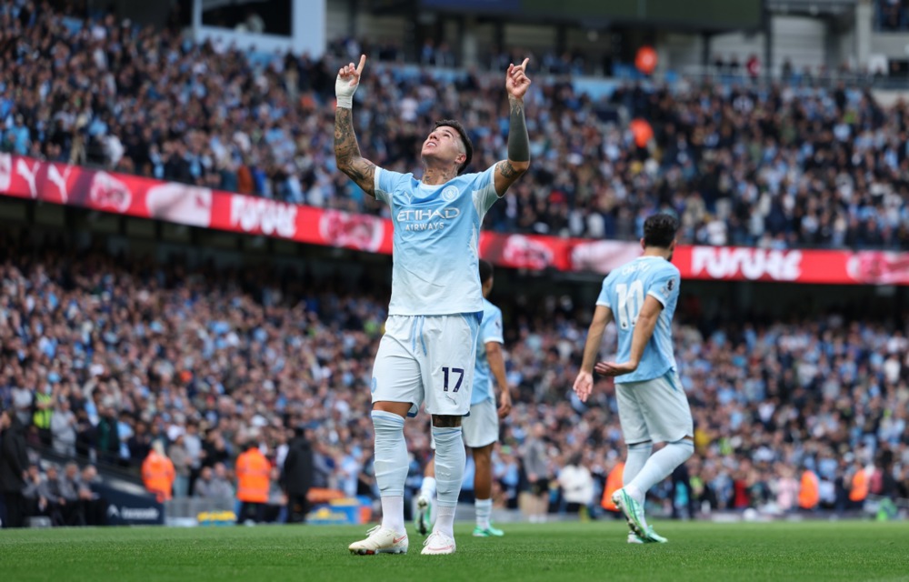 Enzo cảm thấy hạnh phúc với cuộc sống tại Man City. Ảnh: EPA/ADAM VAUGHAN.