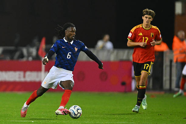 Eduardo Camavinga g&acirc;y ấn tượng trong trận đấu với tuyển Bỉ. Ảnh: Alex Nicodim/Getty Images