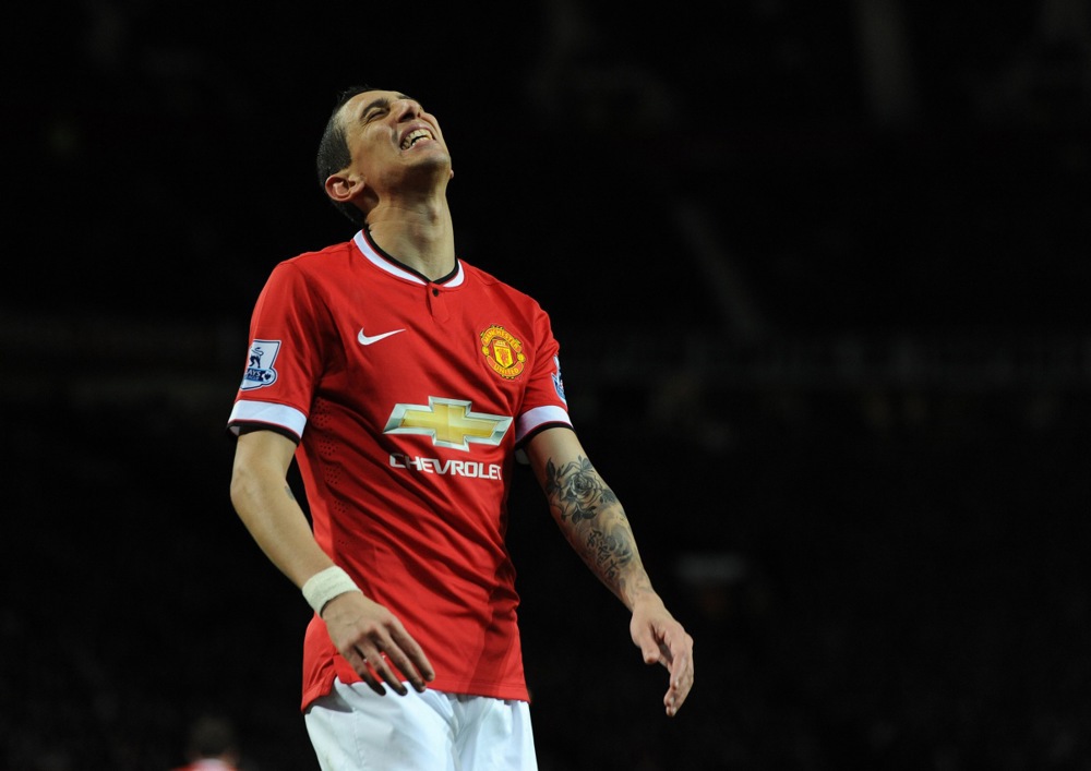 Angel Di Maria được cho c&oacute; qu&atilde;ng thời gian kh&ocirc;ng hạnh ph&uacute;c tại Man Utd. Ảnh: EPA/Peter Powell.