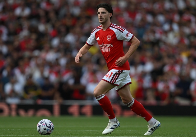 Rice trở lại giúp tuyến giữa Arsenal mạnh mẽ hơn. Ảnh: EPA