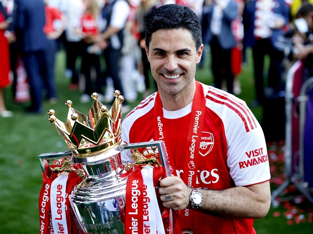 Ảnh bài viết Chức vô địch tiếp thêm động lực cho Arteta ở Arsenal