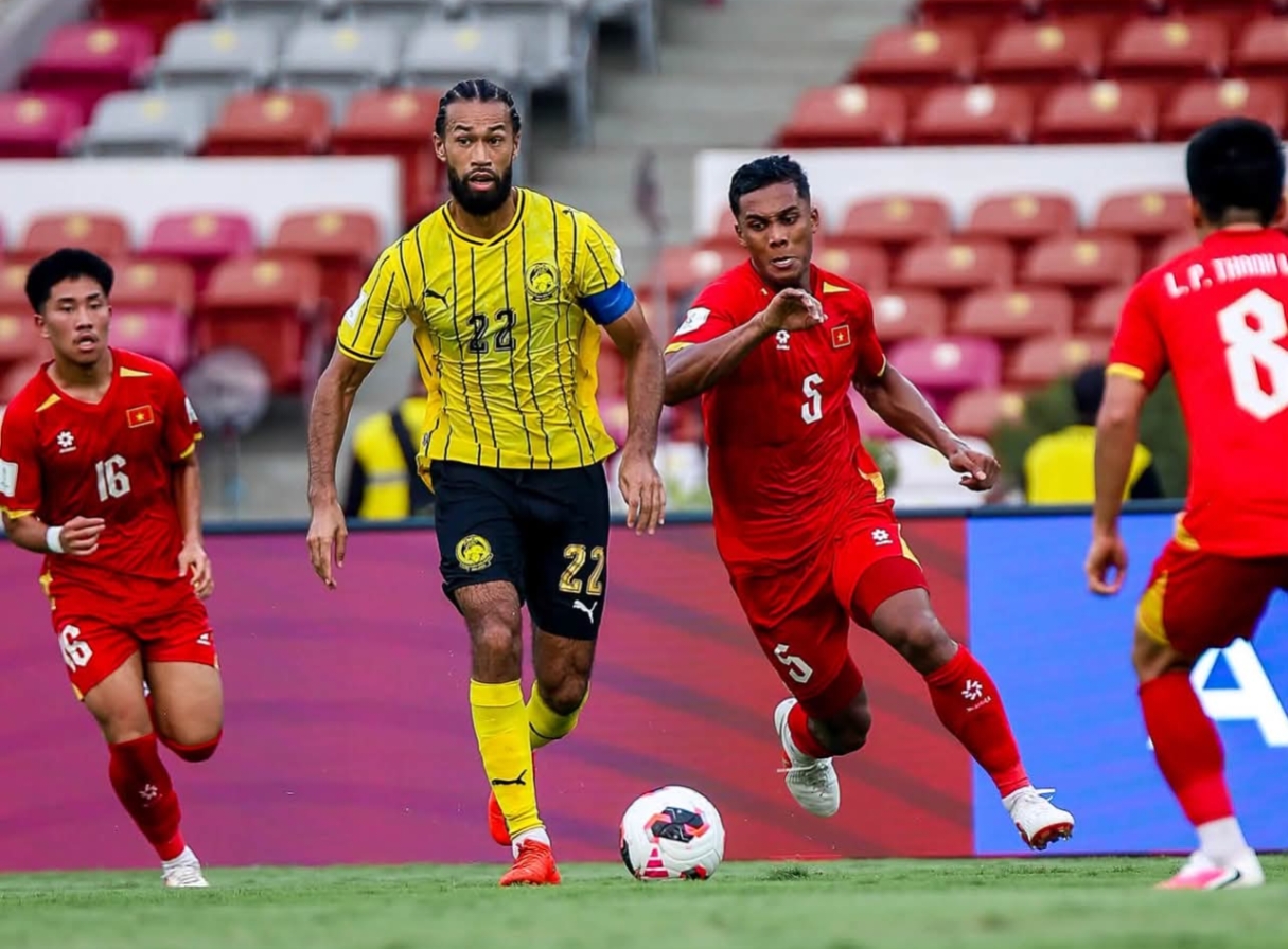 Malaysia đánh bại Việt Nam trong trận tranh hạng ba. Ảnh: Malaysia NT.