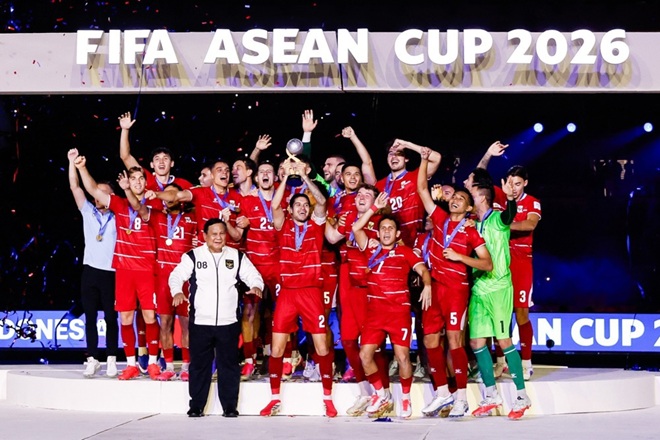 Indonesia là nhà vô địch đầu tiên của FIFA ASEAN Cup. Ảnh: EPA.