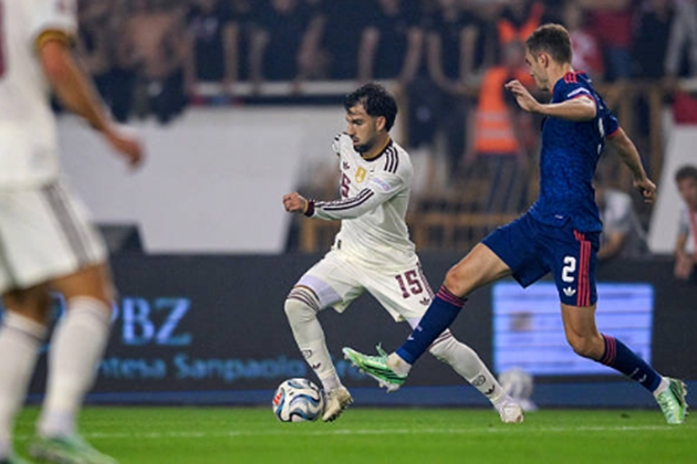 Alex Baena (5/10): Gặp khó trong việc tạo ra tầm ảnh hưởng ở hiệp một và trở thành "nạn nhân" của sự thay đổi chiến thuật. Việc anh rời sân nhường chỗ cho Merino chính là bước ngoặt lớn nhất. (Ảnh: Igor Soban/Pixsell/MB Media/Getty Images)