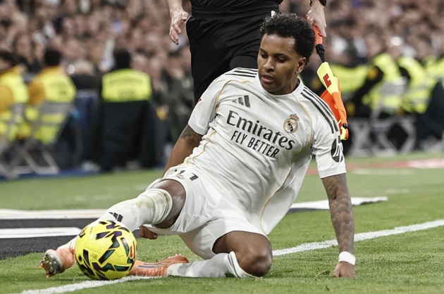 Rodrygo sẽ không rời Real trong mùa này. Ảnh: EPA.