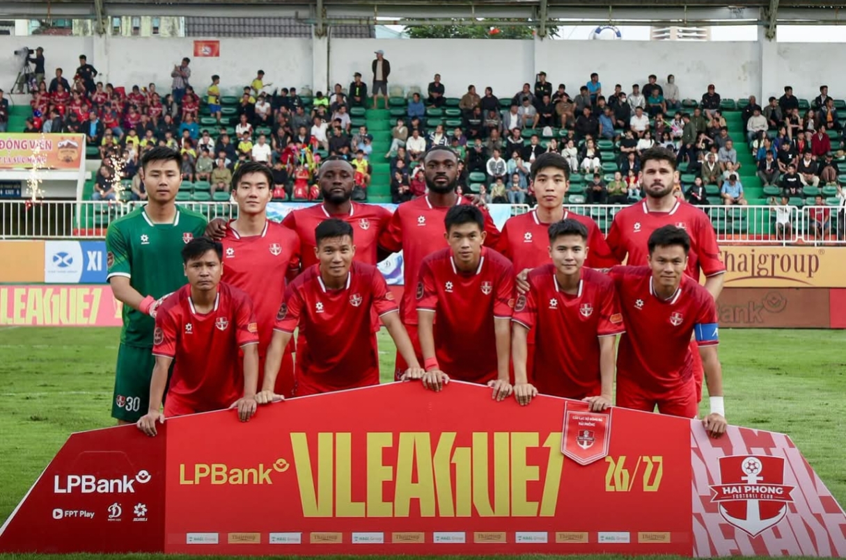 Sân nhà sẽ là điểm tựa lớn cho Hải Phòng. Ảnh: Hải Phòng FC.