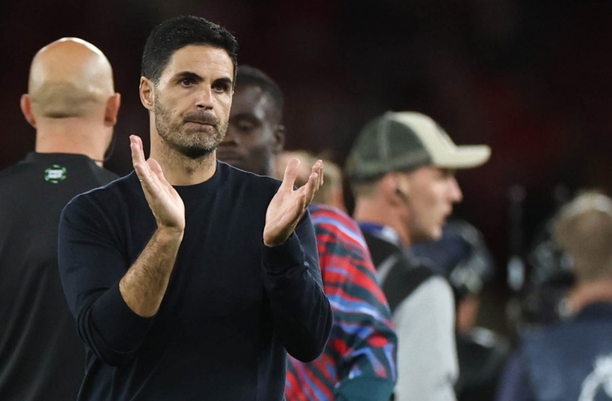 Arteta muốn biến thất bại ở CK Champions League thành động lực lớn. Ảnh: EPA.
