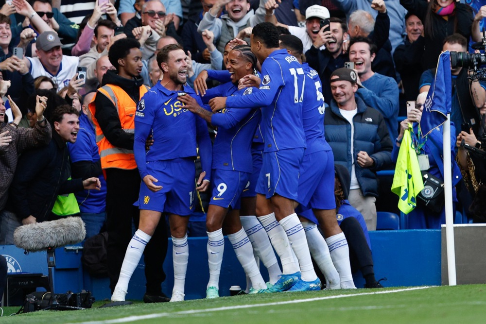 Chelsea giành thắng lợi tưng bừng 5-1 trước Bournemouth. Ảnh: EPA.