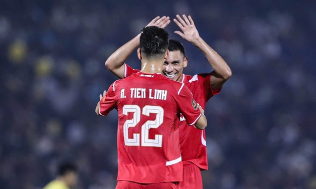 Tiến Linh lập công cho Công An thành phố Hồ Chí Minh. Ảnh: CLB CA TP.HCM