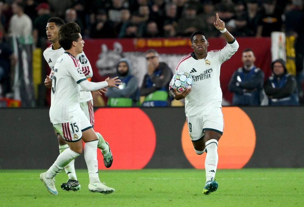 Real Madrid có màn ngược dòng không tưởng trong hiệp 2. Ảnh: EPA.