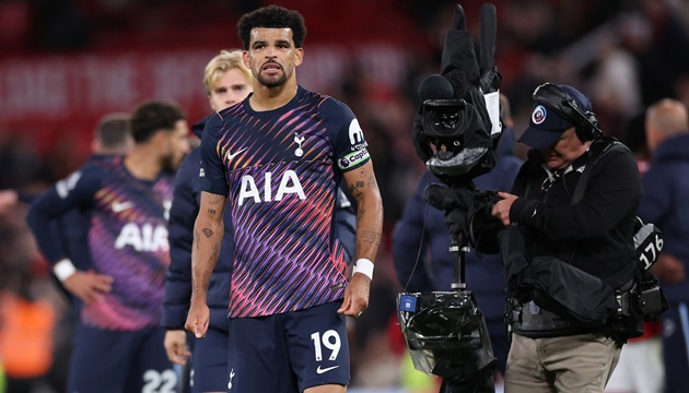Solanke chưa đáp ứng kỳ vọng ở Tottenham. (Ảnh: EPA Images)