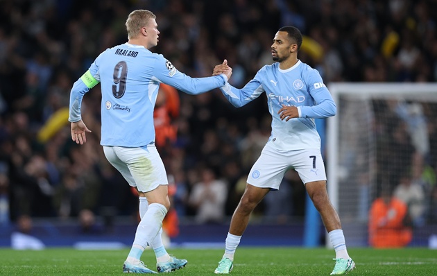 Haaland lập cú đúp khi Man City vùng lên trong hiệp 2. (Ảnh: EPA Images)