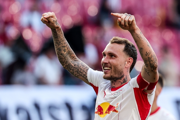 David Raum là 1 trong những mục tiêu có nhiều liên kết với Man United. Ảnh: EPA