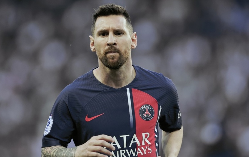 Messi trong màu áo PSG. Ảnh: EPA.
