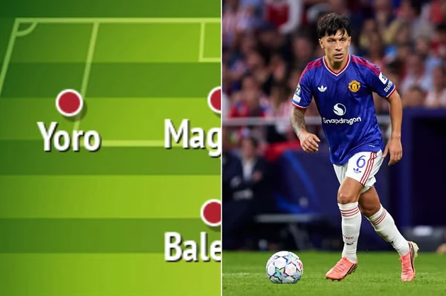 Martinez được dự đo&aacute;n sẽ g&oacute;p mặt trong đội h&igrave;nh Man Utd đấu Leeds. Ảnh: Pick the Team/Getty Images