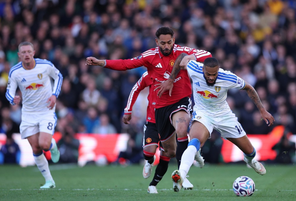 Man Utd đã thể hiện một bộ mặt bế tắc trước Leeds. Ảnh: EPA IMAGES.