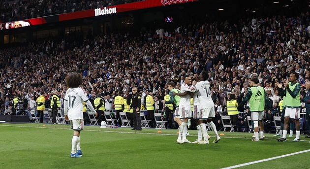 Real Madrid thắng đậm khi vừa vắng Vinicius. (Ảnh: EPA Images)