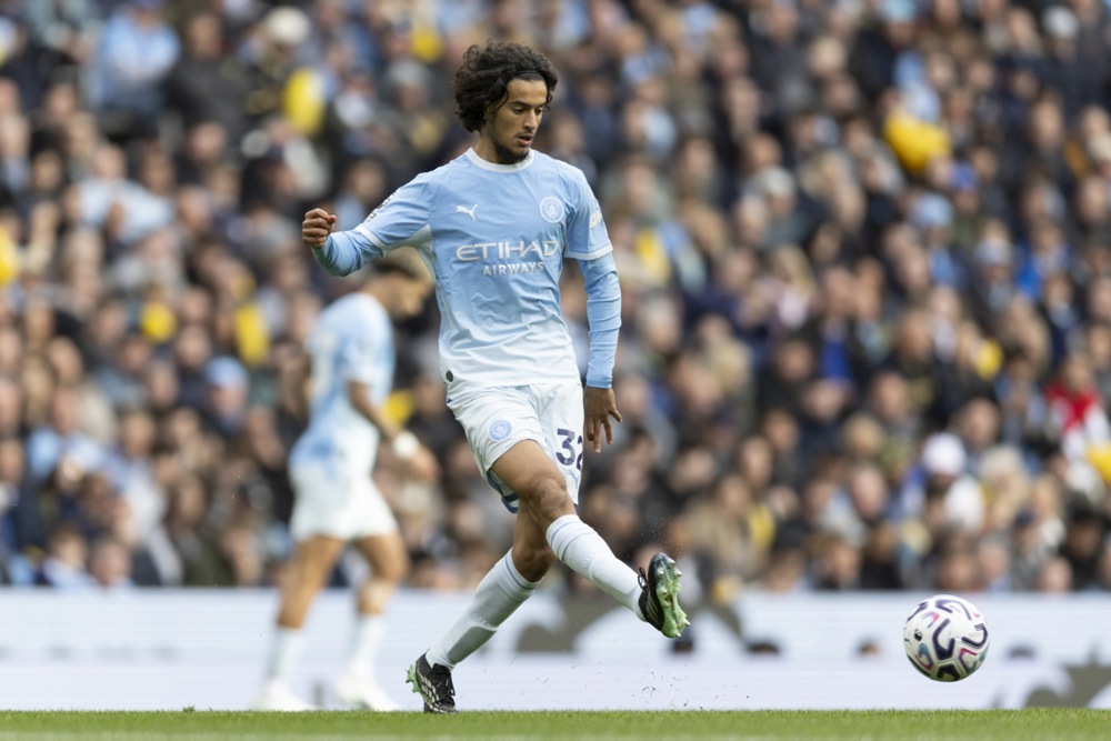 Ayoub Bouaddi được Manchester City vào mùa hè vừa qua. Ảnh: EPA.