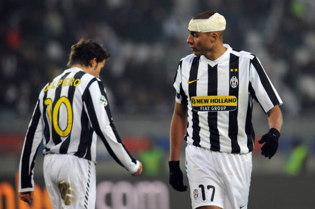 Hai ch&acirc;n s&uacute;t c&ugrave;ng viết n&ecirc;n một chương đ&aacute;ng nhớ trong lịch sử Juventus. Ảnh: Valerio Pennicino/Getty Images.