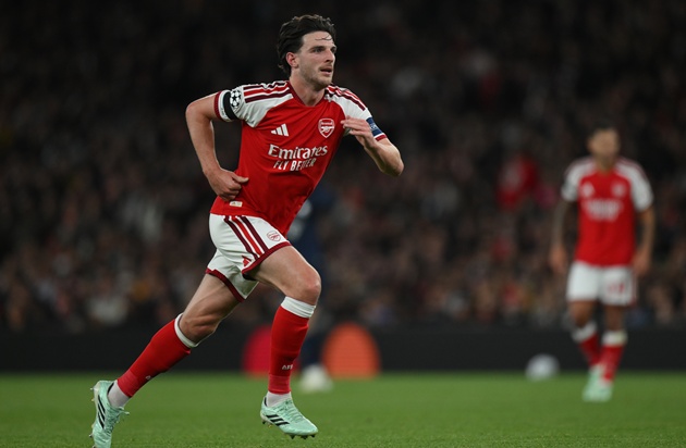 Arsenal tiến gần việc gia hạn với Rice. (Ảnh: EPA Images)