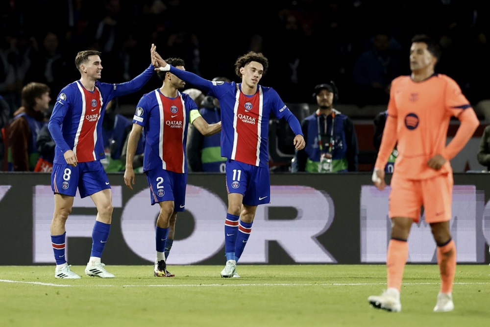 Fabian Ruiz là người ghi bàn giúp PSG giành chiến thắng chung cuộc 4-2. Ảnh: EPA.